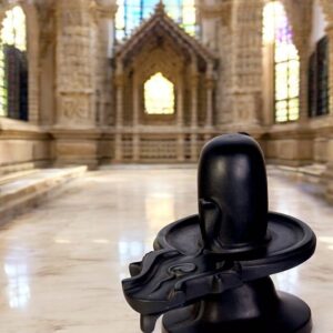 Handmade Black Marble Shiva Lingam for Home Temple Spiritual Art Decor